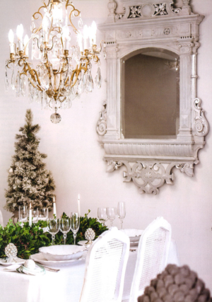 Decoración de Navidad en plata y azul,el pardalot, ofelia aparici